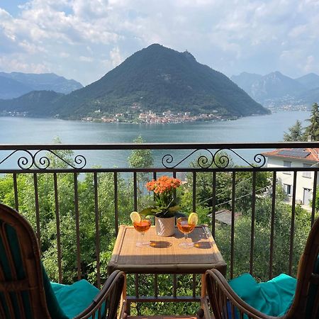 Appartamento Lake View Di Villa Giuliana Sulzano Bagian luar foto