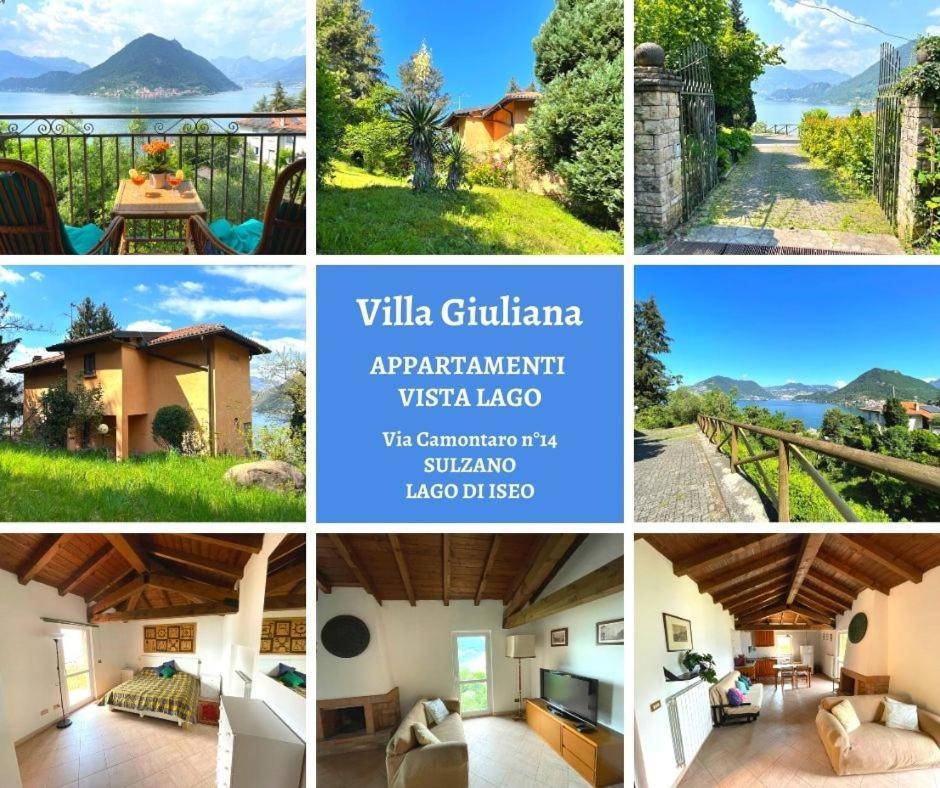 Appartamento Lake View Di Villa Giuliana Sulzano Bagian luar foto